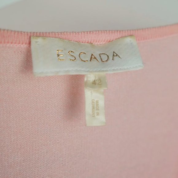 Escada Pink Floral-Embroidered Cardigan - Picture 6 of 6